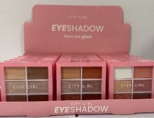 PALETA DE SOMBRAS 6 COLORES CITY GIRL