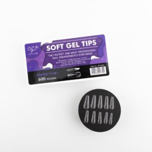 CAJA UÑAS SOFT GEL BALLERINA 600PCS