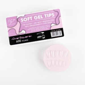 CAJA UÑAS SOFT GEL OVAL SQUARE 600PCS