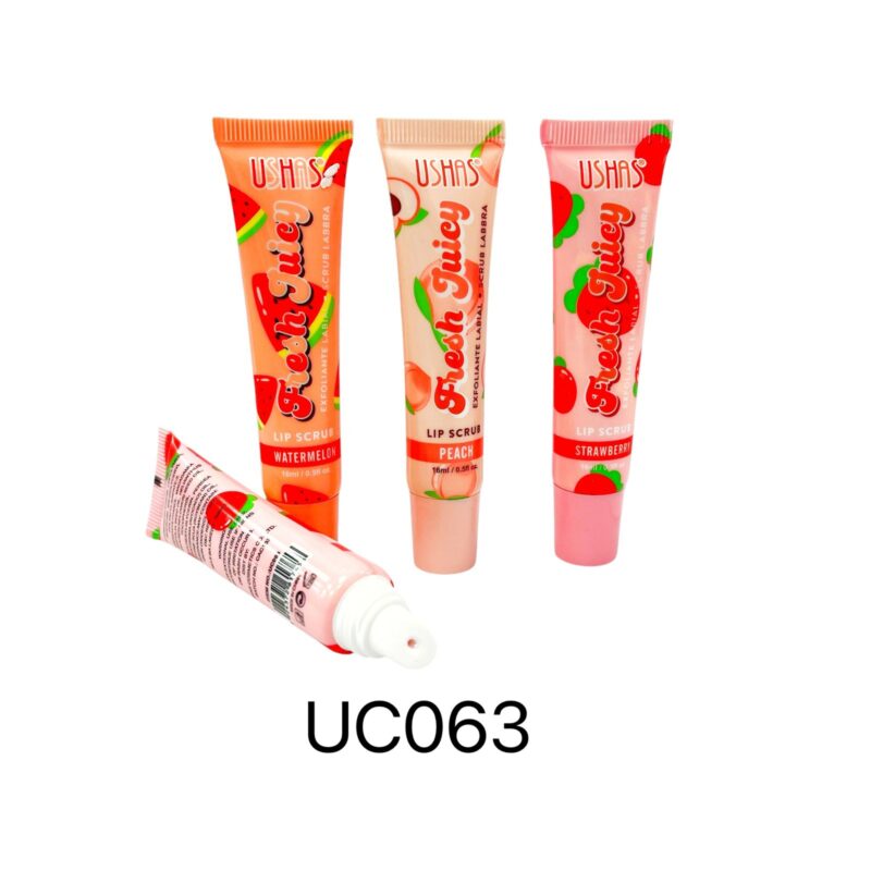 UC063 EXFOLIANTE LABIAL GEL FRUTAL USHAS X1U