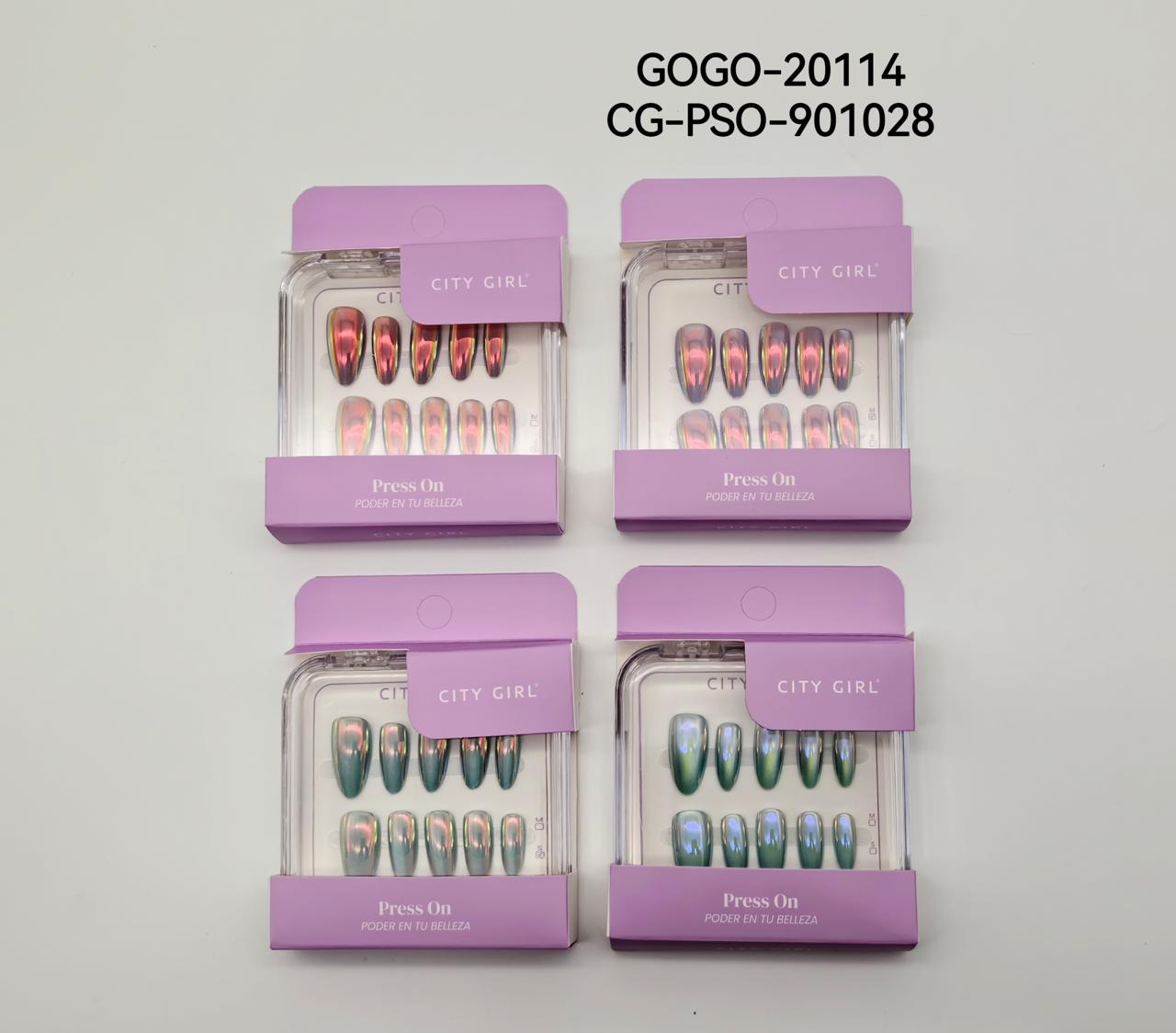 PRESS ON NAILS ALMENDRA CITY GIRL