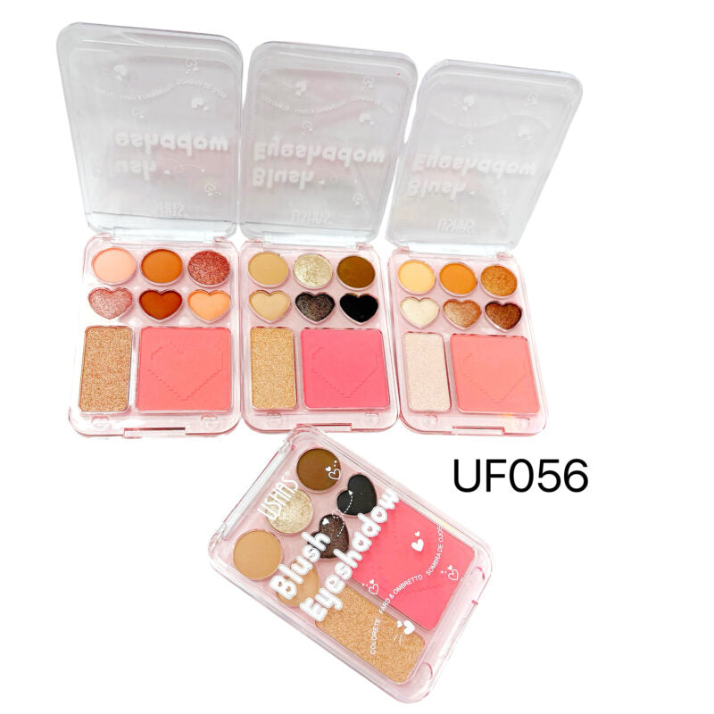 PALETA COMBINADA SOMBRAS+ BLUSH USHAS UF056