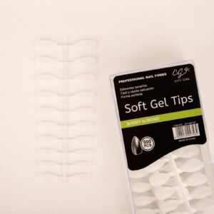 UÑAS SOFT GEL SHORT ALMOND 500PCS
