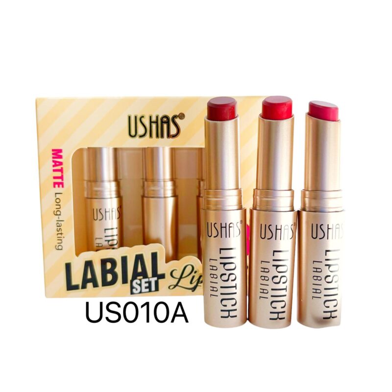 US010A SET DE LABIALES MATTE X3PCS USHAS