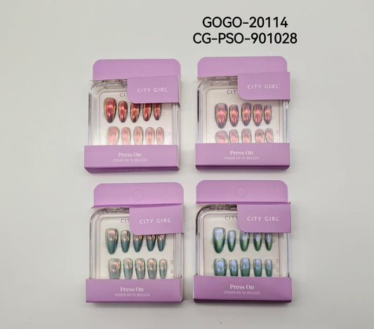 PRESS ON NAILS ALMENDRA CITY GIRL