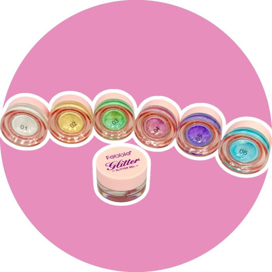 ES4026 GLITTER GEL FRASCO FEBBLE X1U