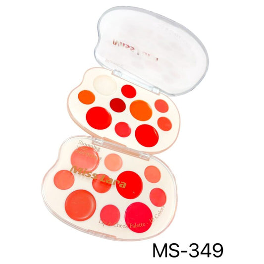 PALETA LABIALES Y RUBORES MISS LARA MS-349